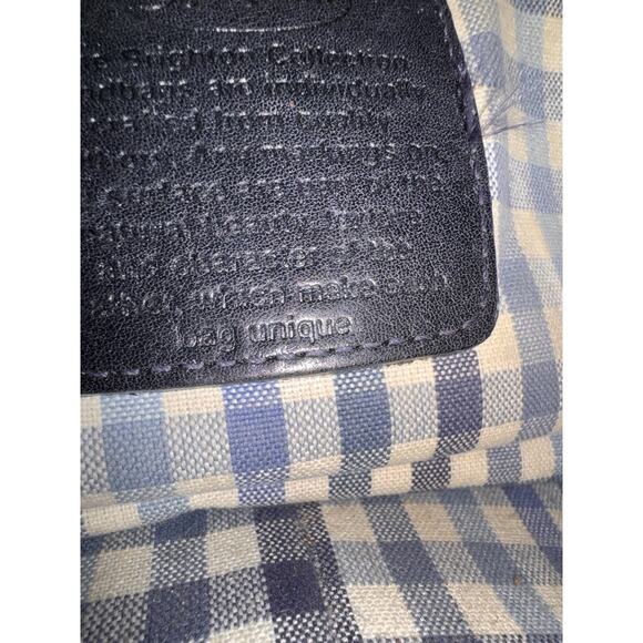 BRIGHTON Black Crocodile Embossed Front Flap Leather Shoulder Bag Heart Charm - Picture 6 of 6